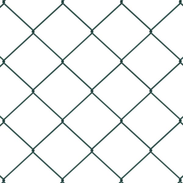Стълб за ограда. Зелен 10 x 0,6 м (60 x 60 мм мрежа)