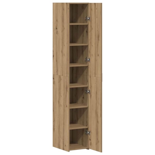 Висок шкаф 2 pcs Дъб 30 x 42,5 x 185 см