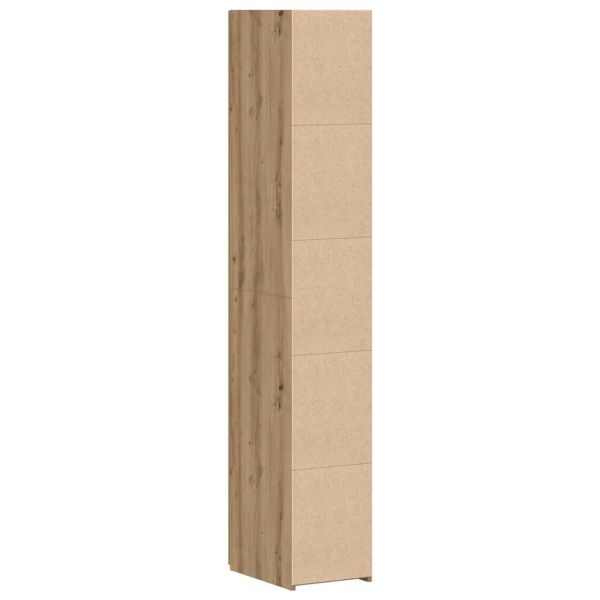 Висок шкаф 2 pcs Дъб 30 x 42,5 x 185 см