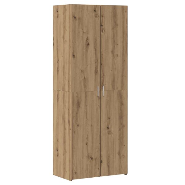 Висок шкаф 2 pcs Дъб 70 x 42,5 x 185 см