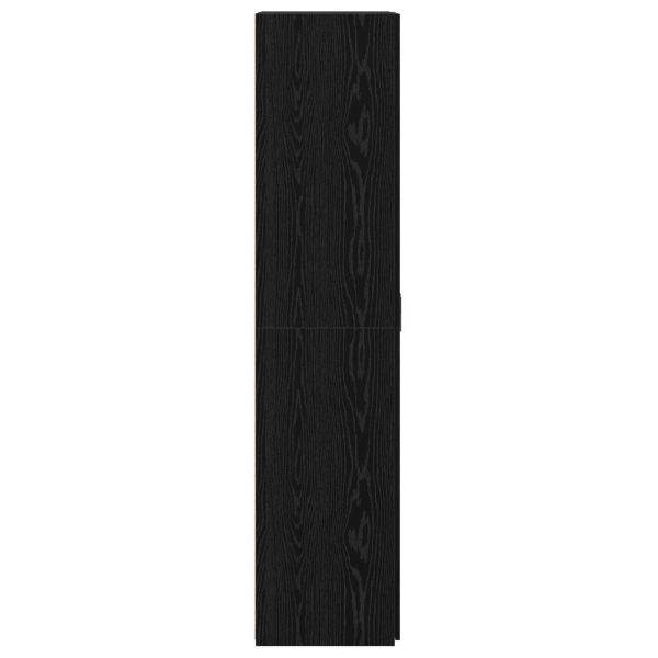 Висок шкаф 2 pcs Черния дъб 70 x 42,5 x 185 см