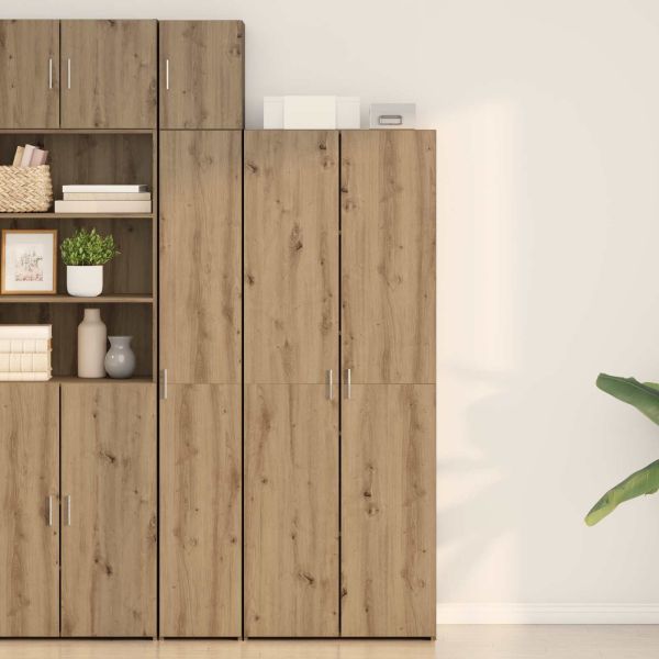 Висок шкаф 2 pcs Дъб 70 x 42,5 x 185 см