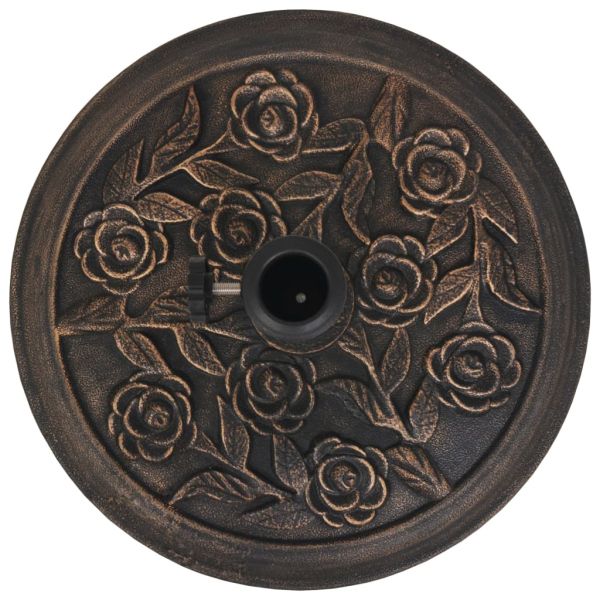Основа за чадър, смола, кръгла, бронз, 9 кг