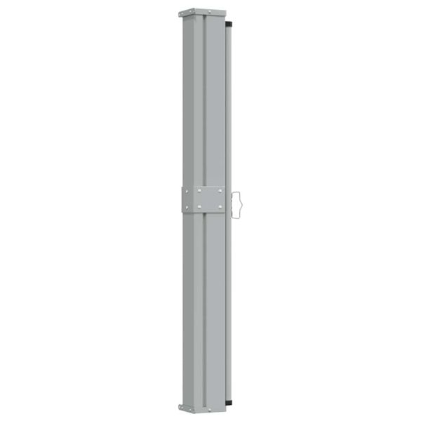 Прибираща се дворна странична тента, 140х300 см, сива