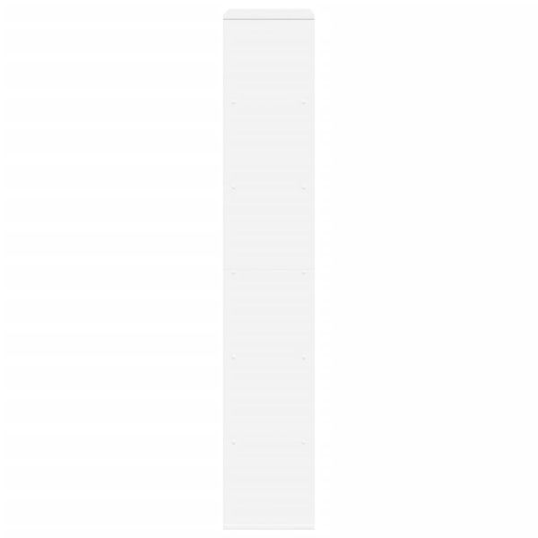Разделител за стая, бял, 100x33x187,5 см, инженерно дърво