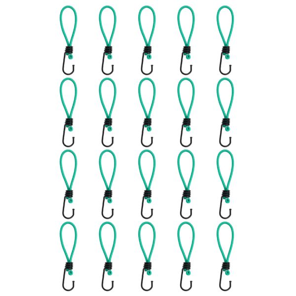 Ластични въжета с куки 20 бр 15 см