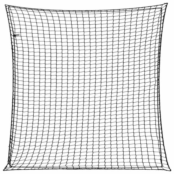 Мрежа за ремарке с еластично въже, черна, 3x3 м, PP