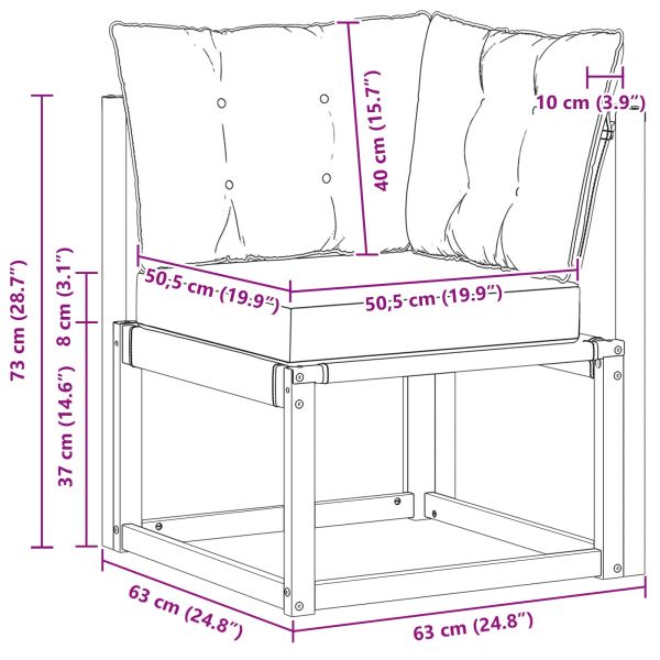 Външно ъглово канапе