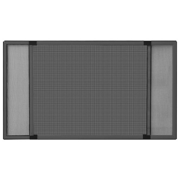 Ролетен комарник за прозорци, антрацит, (75-143)x50 см