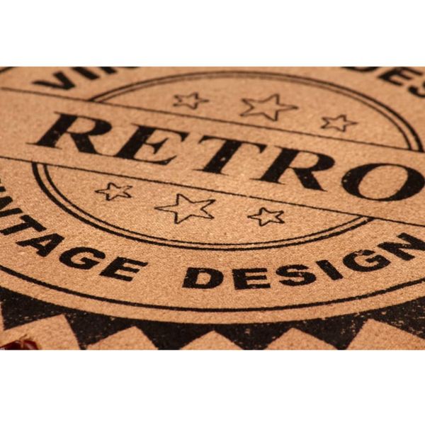 Бар комплект 9 части регенерирано дърво/естествена кожа/канава