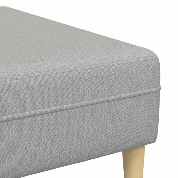 Диван 3 pcs Облачно сиво 250 x 188 x 76 см текстил