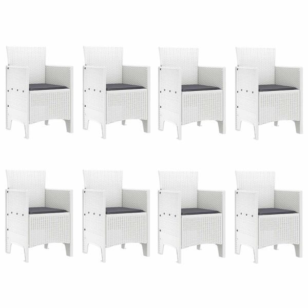 Комплект за хранене в градината 9 pcs Светлосиво Полипропилен