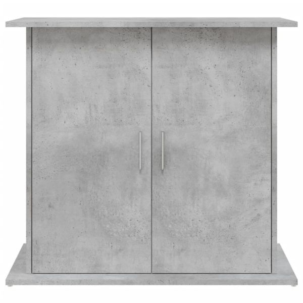 Стойка за аквариум, бетонна, сива, 81x36x73 см, инженерно дърво