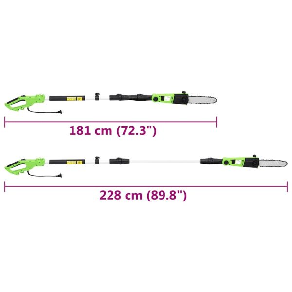 Електрически телескопичен храсторез, 25 см, 710 W