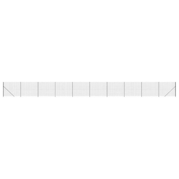 Ограда от телена мрежа с фланец, антрацит, 2,2x25 м