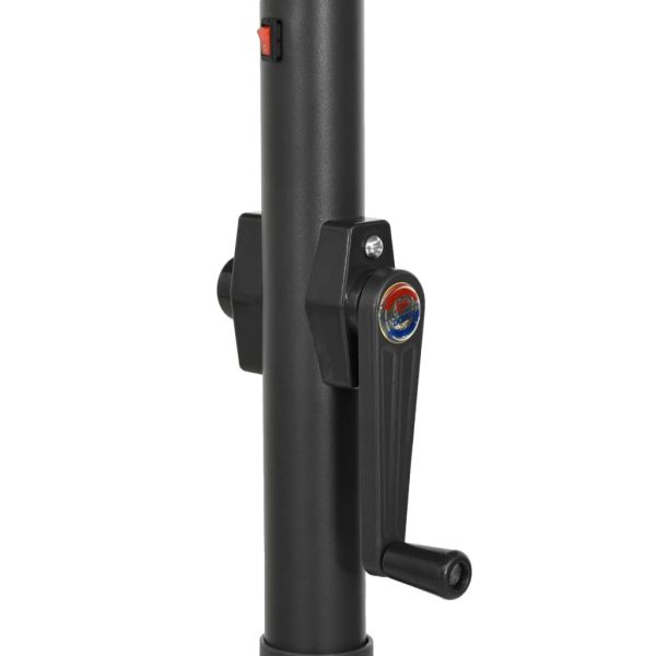 Градински чадър с LED осветление теракота 200x211 см алуминий