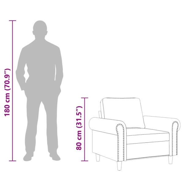 Кресло, синьо, 60 см, кадифе