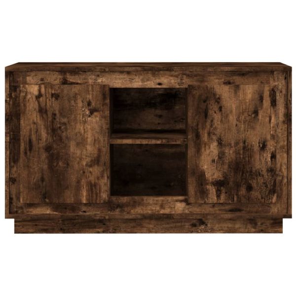 Сайдборд, опушен дъб, 102x35x60 см, инженерно дърво