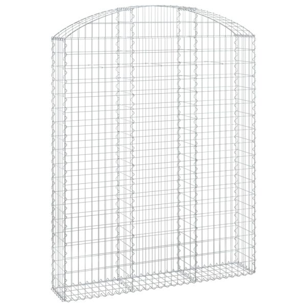 Дъговидна габионна кошница 150x30x180/200 см поцинковано желязо