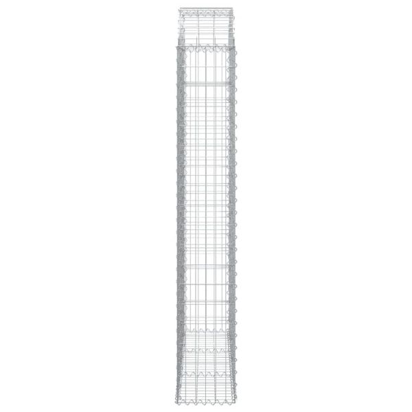 Дъговидна габионна кошница 150x30x180/200 см поцинковано желязо
