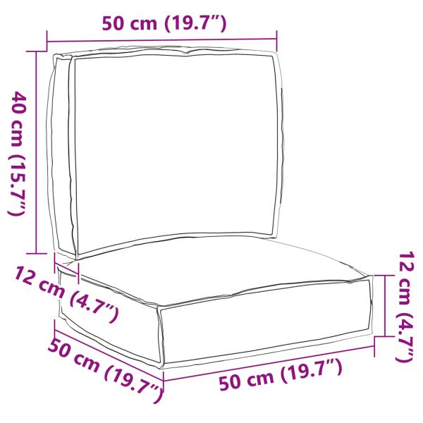 Комплект възглавници за палет Флорален 2 pcs Тропическа джунгла