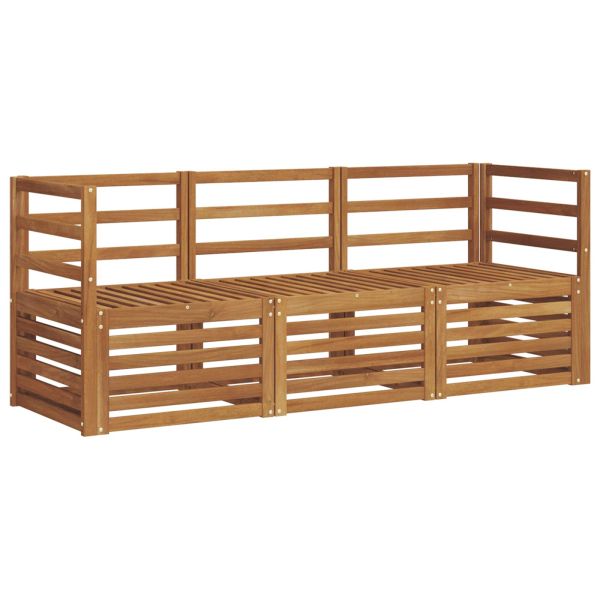 Комплекти дивани 3 pcs Естествен Солидно акациево дърво