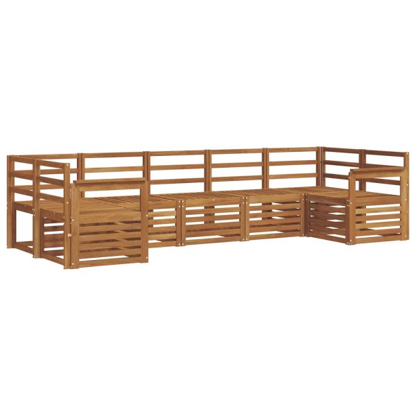 Комплект секционен диван 7 pcs Естествен