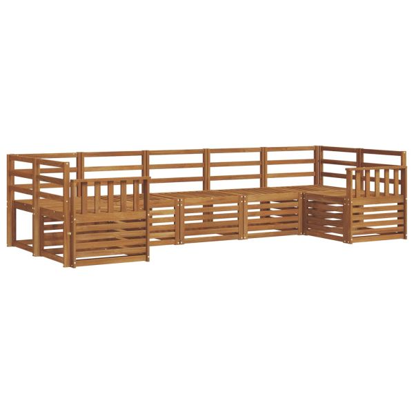 Комплект секционен диван 7 pcs Естествен