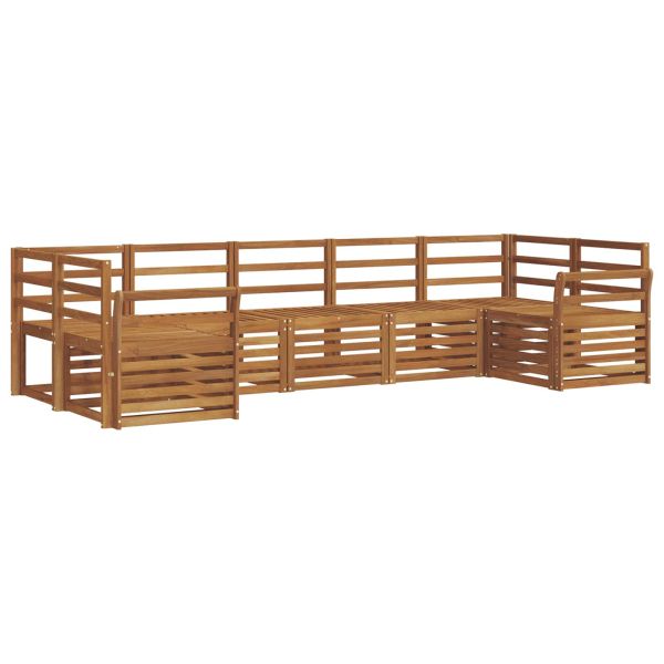 Комплект секционен диван 7 pcs Естествен