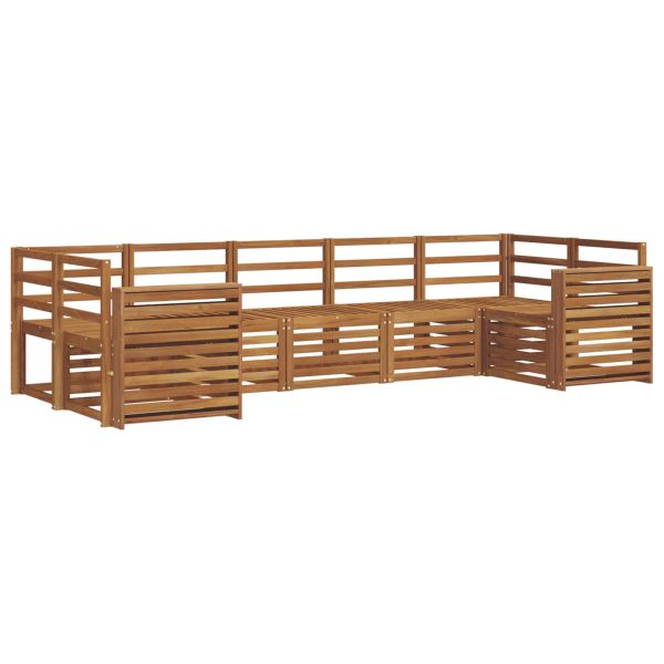 Комплект секционен диван 7 pcs Естествен