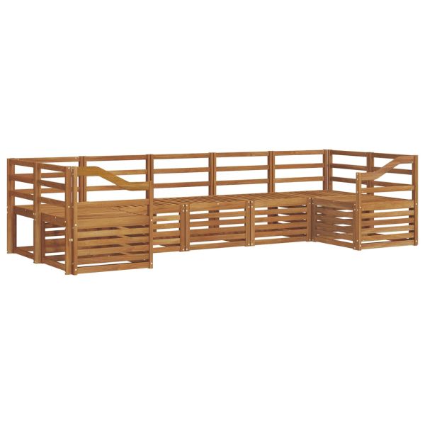 Комплект секционен диван 7 pcs Естествен