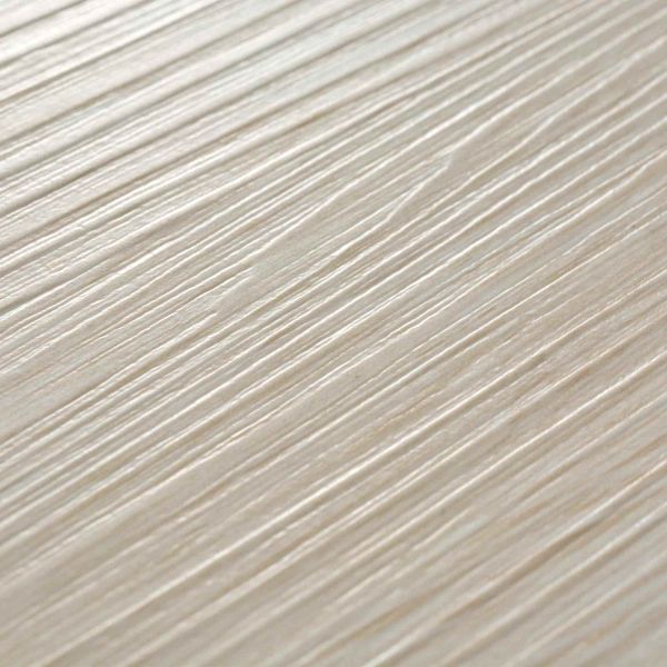 Дъски за под 18 pcs Бял 5,26 м² ПВЦ