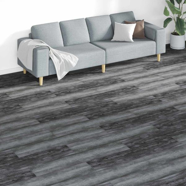 Дъски за под 18 pcs Сив 5,26 м² ПВЦ