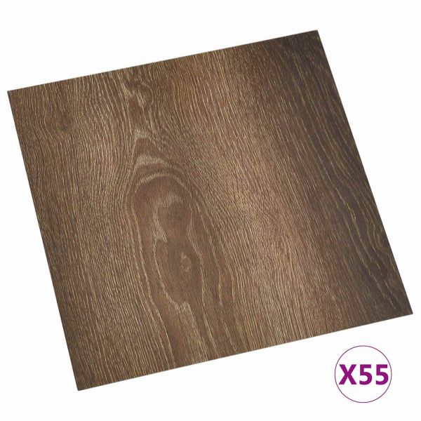 Дъски за под 5,11 м² 55 pcs ПВЦ Старо дърво
