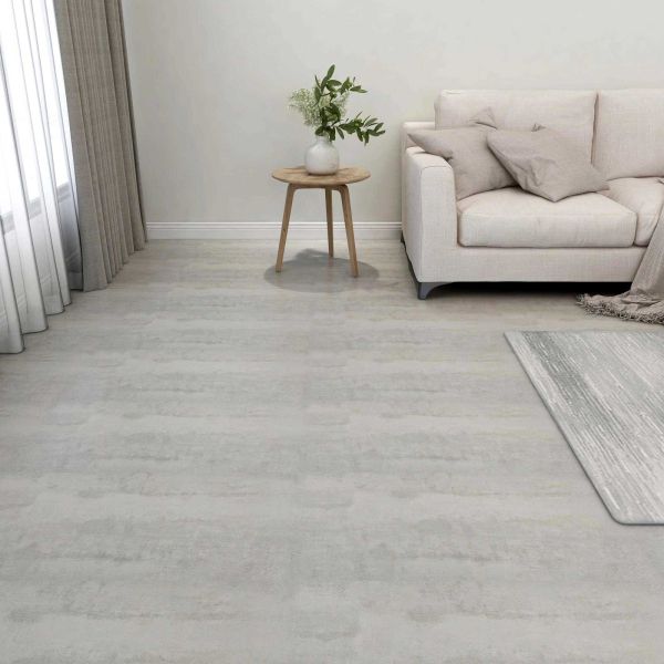 Дъски за под 5,11 м² 55 pcs ПВЦ Сив и светло сив
