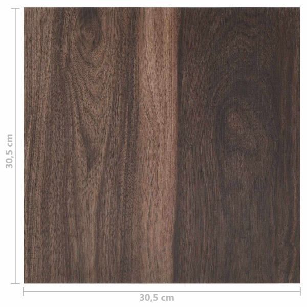 Дъски за под 55 pcs Тъмен кафяв 5,11 м² ПВЦ