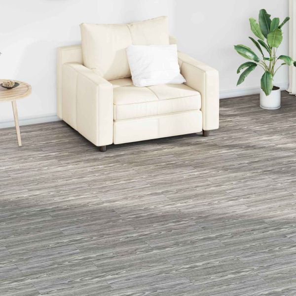 Дъски за под 18 pcs Тъмен сив 2,51 м² ПВЦ