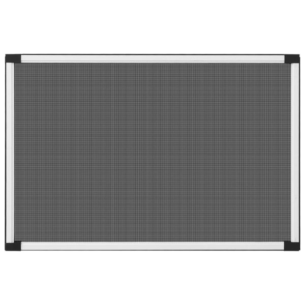 Ролетен комарник за прозорци, бял, (75-143)x50 см