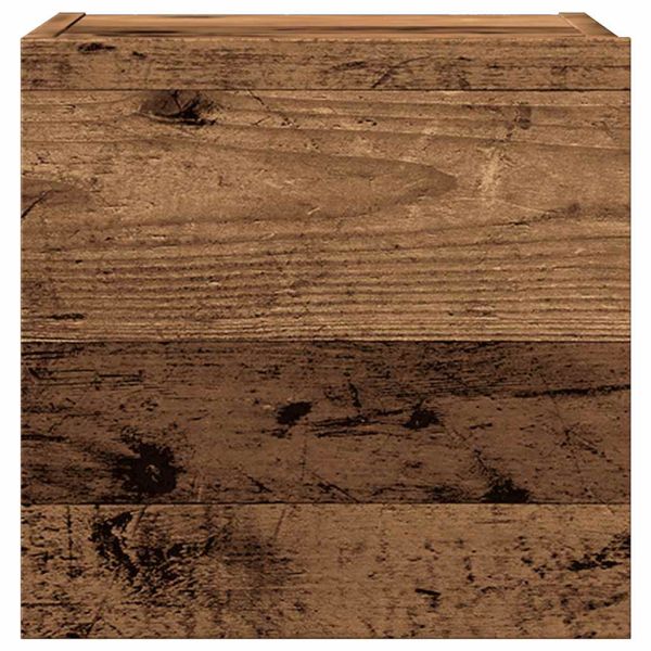 Комплект ТВ шкафове за стенен монтаж 5 части, инженерно дърво