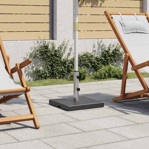 Основа за чадър, гранит, 20 кг, квадратна, черна