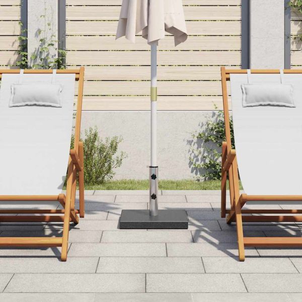 Основа за чадър, гранит, 20 кг, квадратна, черна