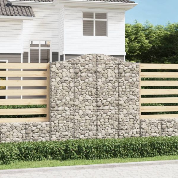 Габионни кошници арка 2 бр 200x30x200/220 см поцинковано желязо
