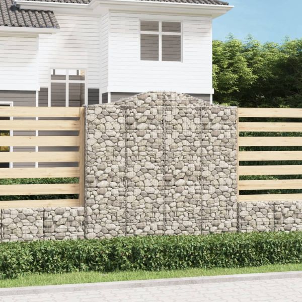 Габионни кошници арка 4 бр 200x30x200/220 см поцинковано желязо