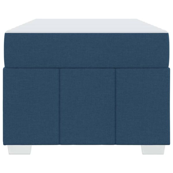 Рамка за легло с матрак Синьо 90 x 200 cm текстил