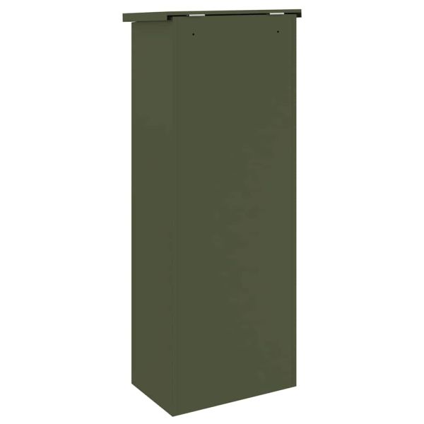 Пощенска кутия за пратки Маслиненозелен 44,5 x 29 x 110,5 см