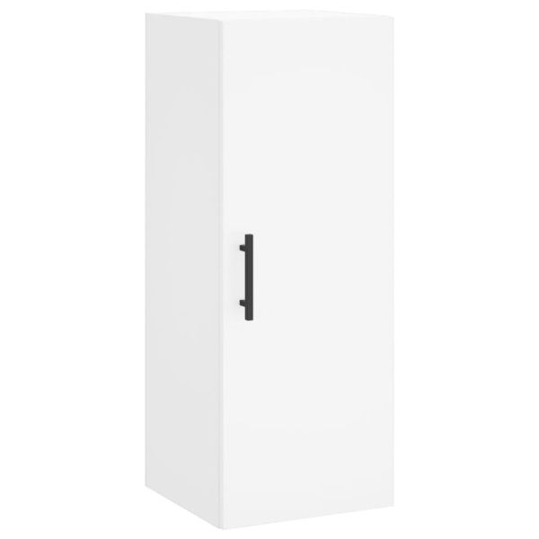 Стенен шкаф бял 34,5x34x90 см