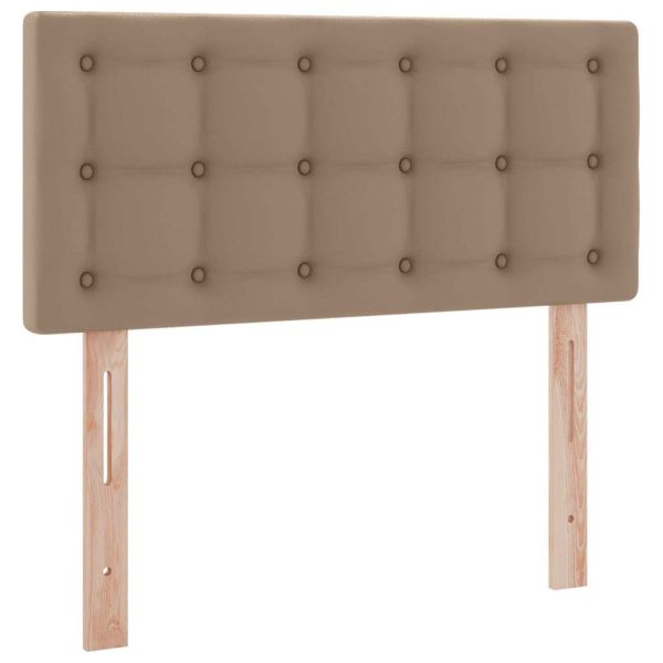 Легло с място за съхранение и LED с матрак Капучино 90 x 190 cm