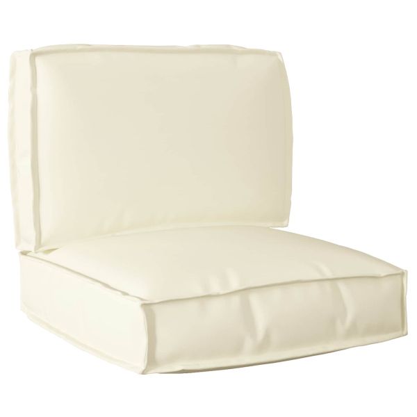 Комплект възглавници за палет 2 pcs Крем Оксфордска тъкан