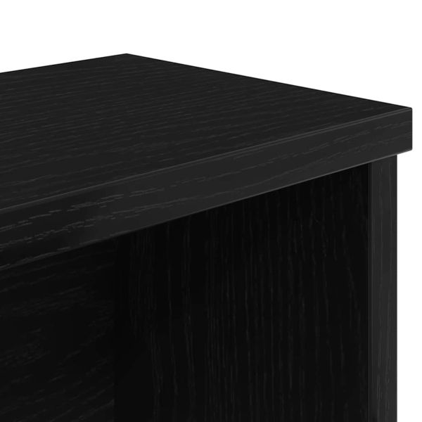 Кухненски стелажи за подреждане 2 бр черни 60x15x16 см