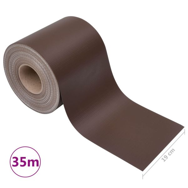 PVC лента за поверителност 35x0,19 м, кафява